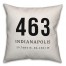 Indianapolis Coordinates 18x18 Indoor / Outdoor Pillow