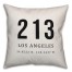 Los Angeles Coordinates 18x18 Indoor / Outdoor Pillow