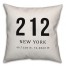 New York Coordinates 18x18 Indoor / Outdoor Pillow