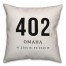 Omaha Coordinates 18x18 Indoor / Outdoor Pillow
