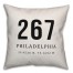 Philadelphia Coordinates 18x18 Indoor / Outdoor Pillow