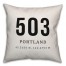 Portland Coordinates 18x18 Indoor / Outdoor Pillow