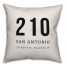 San Antonia Coordinates 18x18 Indoor / Outdoor Pillow