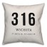Wichita Coordinates 18x18 Indoor / Outdoor Pillow