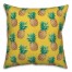 Pineapple Pattern Yellow 18x18 Indoor / Outdoor Pillow