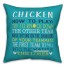 Chicken Rules 18x18 Indoor / Outdoor Pillow