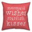 Mermaid Wishes Starfish Kisses 18x18 Indoor / Outdoor Pillow