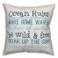 Ocean Rules 18x18 Indoor / Outdoor Pillow
