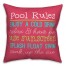 Pool Rules 18x18 Indoor / Outdoor Pillow