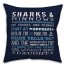 Shark's & Minnows 18x18 Indoor / Outdoor Pillow