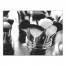 Black & White Makeup Brushes 18x24 Canvas Wall Art
