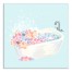 Bathtub With Bubbles 16x16 Canvas Wall Art
