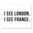 I See London, I See France 11x14 Canvas Wall Art