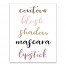 Makeup Routine 11x14 Canvas Wall Art