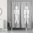Gender Neutral Bathroom 71x74 Shower Curtain