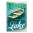 I Love Our Days At The Lake 20x30 Canvas Wall Art