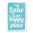 The Lake Is My Happy Place 20x30 Canvas Wall Art