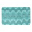 Blue & White Waves Pattern 34x21 Bath Mat