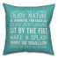 Lake House Rules 18x18 Indoor / Outdoor Pillow