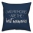Lake Memories Are The Best Memories 18x18 Indoor / Outdoor Pillow