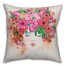 Floral Head Piece 18x18 Spun Poly Pillow