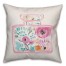 Floral Perfume Bottle 18x18 Spun Poly Pillow
