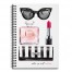 Wakeup and Makeup 6x8 Ruled Spiral Notebook