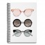 Watercolor Sunnies 6x8 Ruled Spiral Notebook