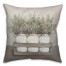 Mason Jar Greenery 18x18 Spun Poly Pillow