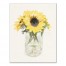 Sunflowers In Mason Jar 11x14 Canvas Wall Art