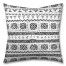 Black and White Tribal Pattern 26x26 Tufted Floor Pillow - Square