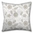 Gray Pumpkin Pattern 26x26 Tufted Floor Pillow - Square