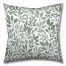 Green Vine Pattern 26x26 Tufted Floor Pillow - Square