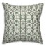Geometric Shibori Pattern in Green 18x18 Spun Poly Pillow