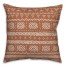 Copper Tribal Pattern 18x18 Spun Poly Pillow