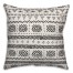 Black and White Tribal Pattern 18x18 Spun Poly Pillow