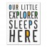 Our Little Explorer 11x14 Canvas Wall Art