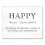Happy Definition 16x20 Canvas Wall Art