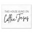 Coffee and Jesus 16x20 Canvas Wall Art