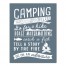 Camping Rules 11x14 Canvas Wall Art