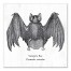 Vampire Bat 12x12 Canvas Wall Art
