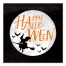 Happy Halloween Moon 16x16 Canvas Wall Art