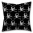 Skull and Crossbones 26x26 Tufted Floor Pillow - Square