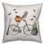 Halloween Bike 18x18 Spun Poly Pillow