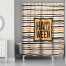 Halloween Stripes 71x74 Shower Curtain
