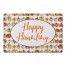Happy Haunting Watercolor Pumpkins 27x18 Floor Mat