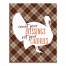 Count Your Blessings, Not Your Calories 8x10 Tabletop Canvas