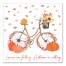 Autumn Bike 16x16 Canvas Wall Art