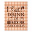 Go Back for Seconds 8x10 Tabletop Canvas