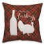 Drink Up Turkeys 18x18 Spun Poly Pillow